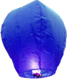 Sky Lanterns Blue