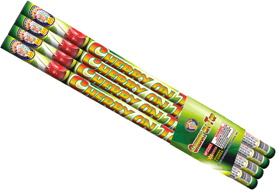 Cherry On Top Roman Candle (4 Pack)