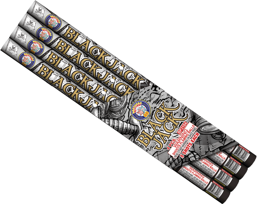 Black Jack 5 Ball Roman Candle (4Pack)