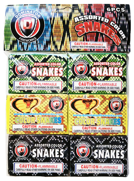 Snakes (Polybag of 6 Assorted Colors)